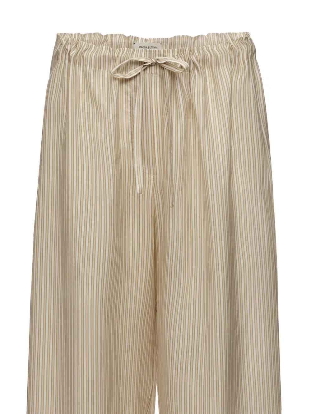 Magda Butrym Striped Cropped Trousers in Neutrals, view 2