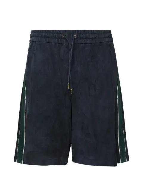 Casablanca side-stripe suede shorts