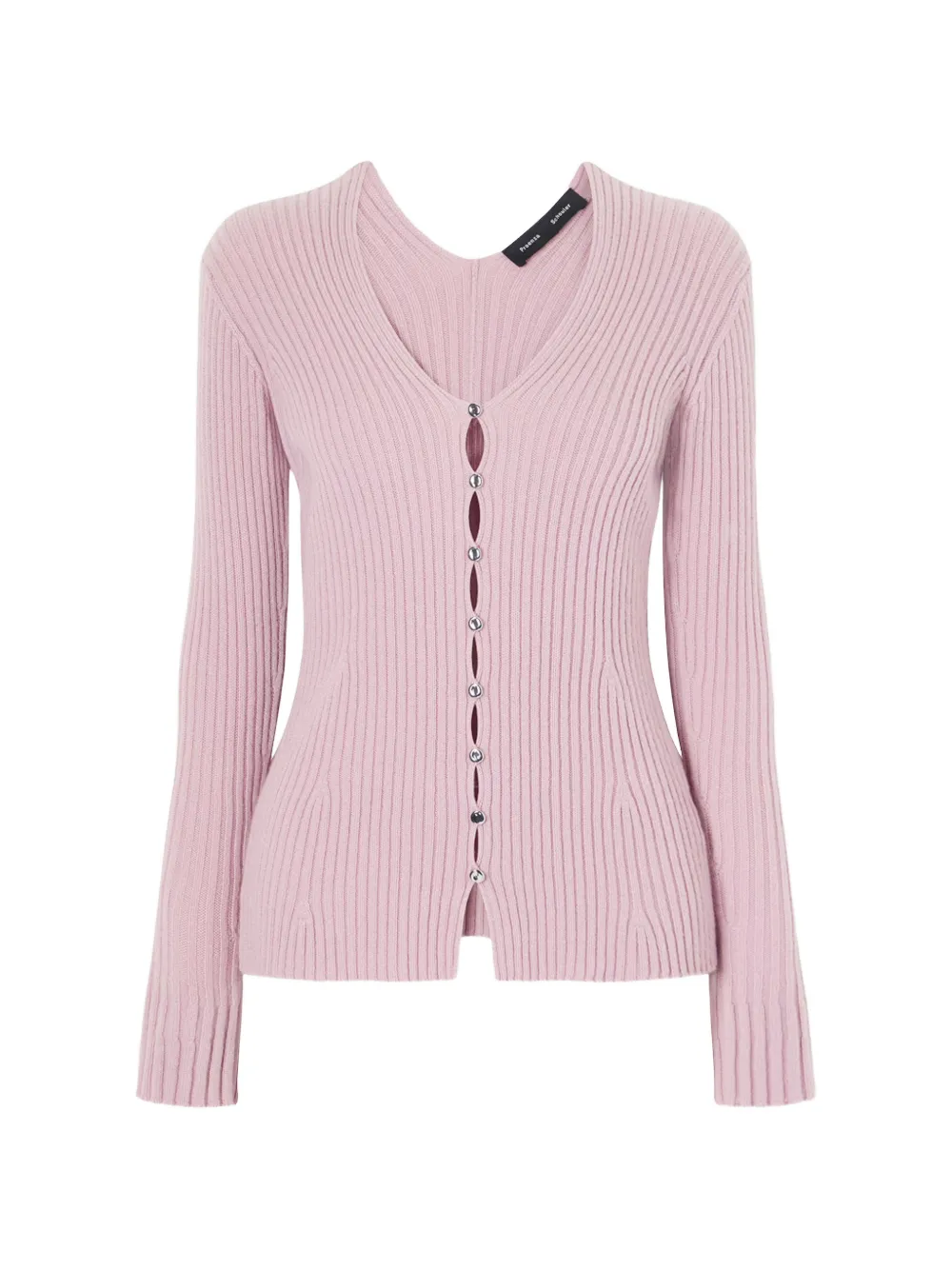 Proenza Schouler Valeria ribbed-knit cardigan - Rosa