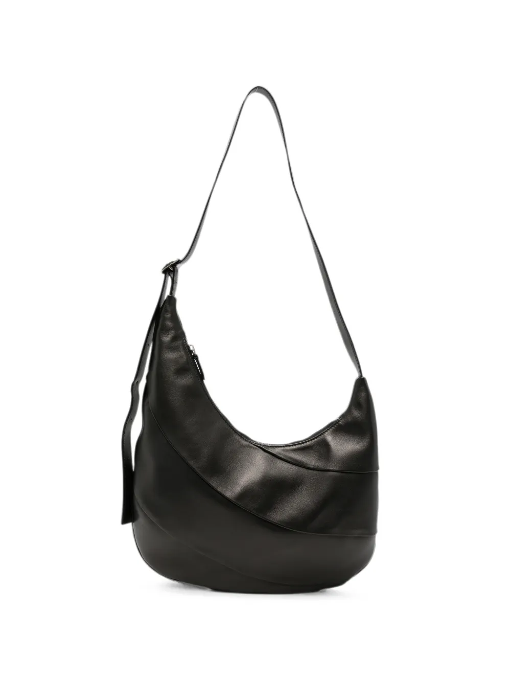 Hereu Fiblo leather shoulder bag - Black
