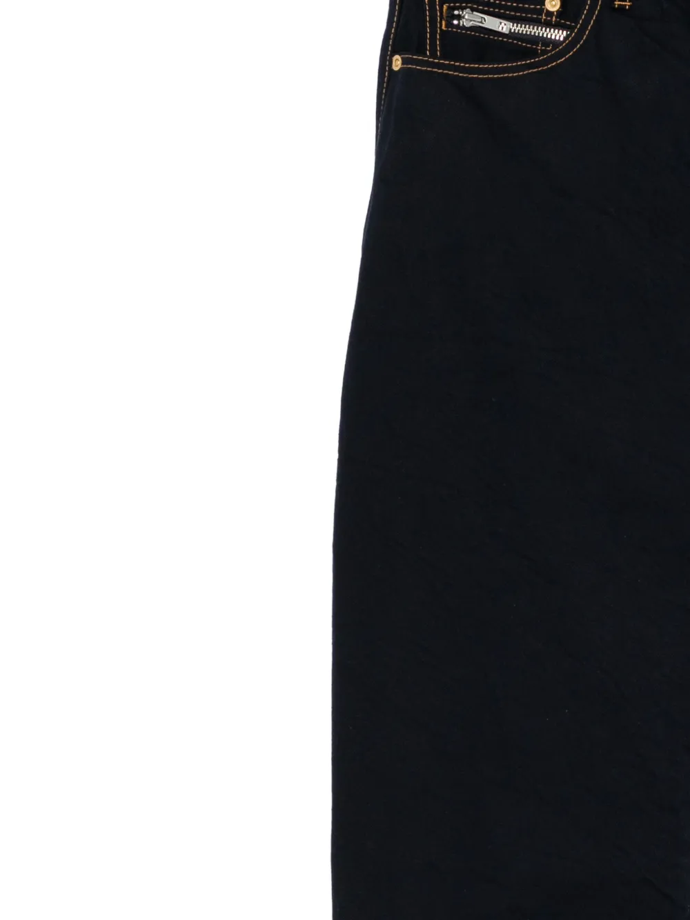 sacai Jeans met toelopende pijpen en ceintuur Blauw