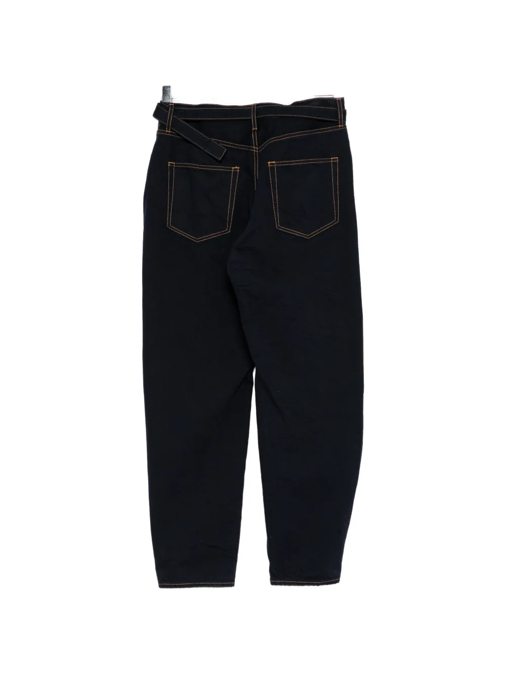sacai Jeans met toelopende pijpen en ceintuur Blauw