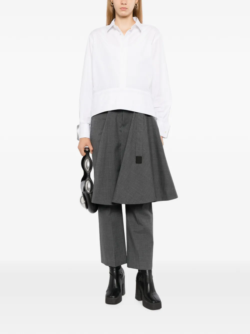 sacai Katoenen blouse Beige