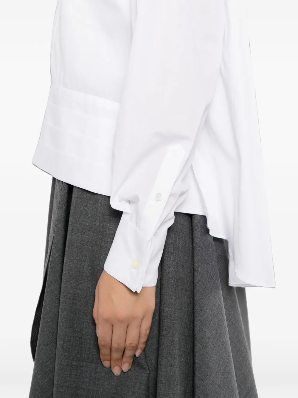 sacai Katoenen blouse Beige