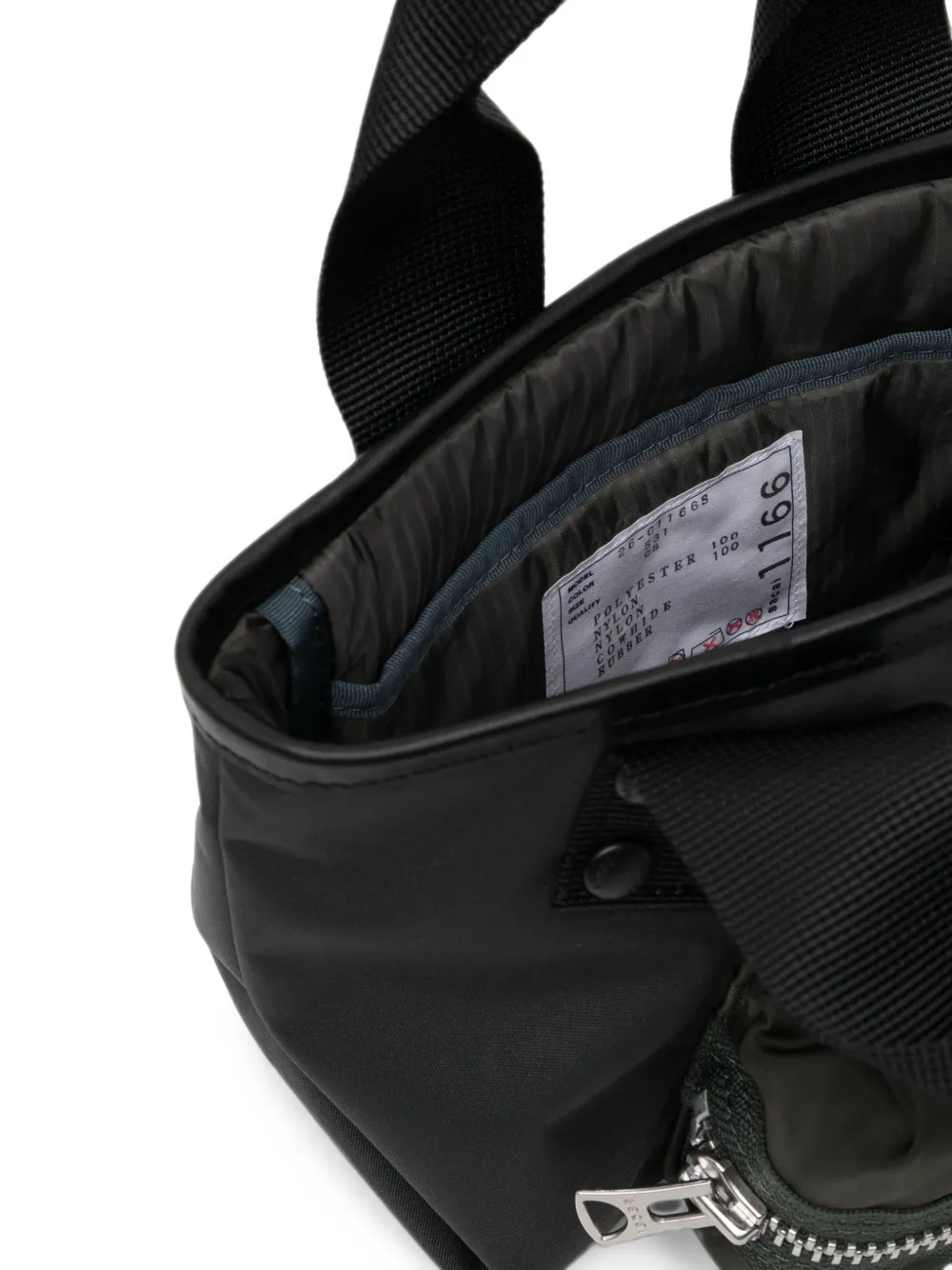 sacai Shopper met meerdere vakken Grijs