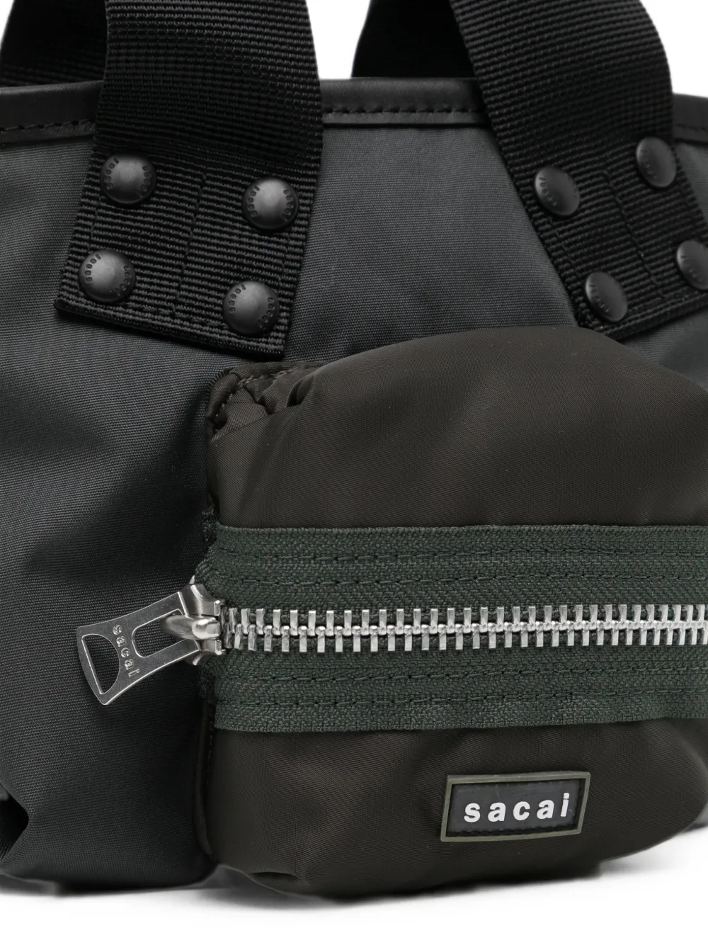 sacai Shopper met meerdere vakken Grijs