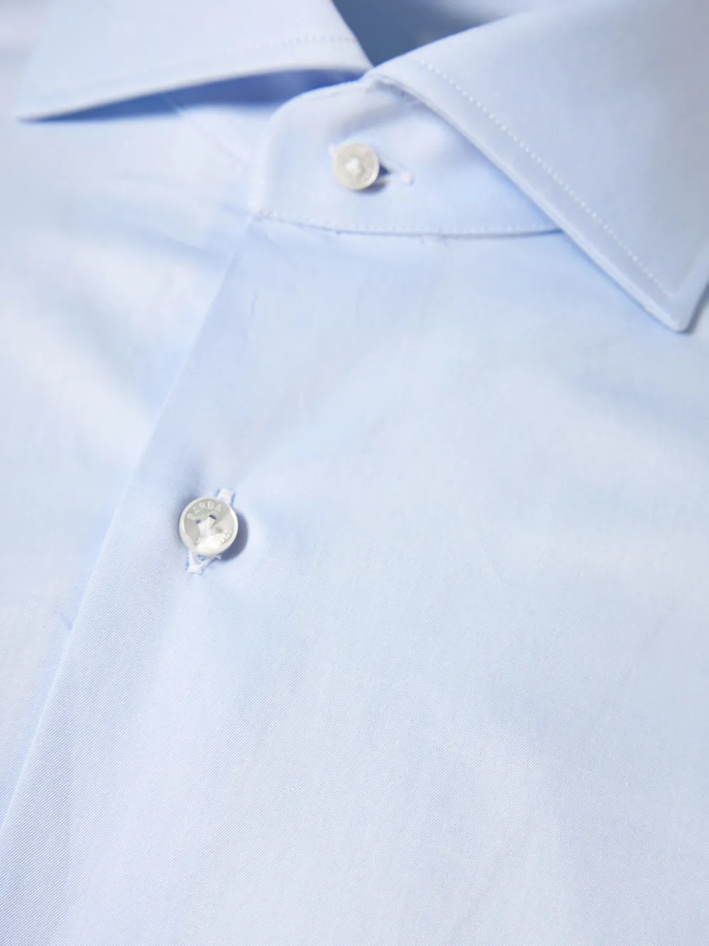 Barba Overhemd met gespreide kraag Blauw