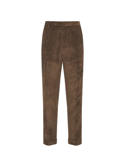 Barba corduroy pleated trousers