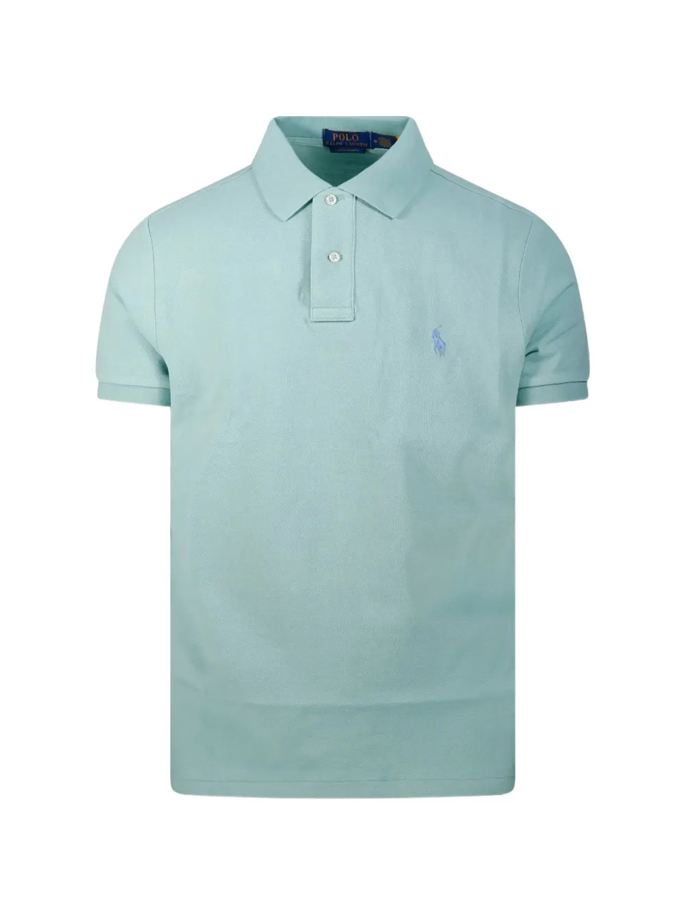 Polo Ralph Lauren logo-embroidered piqué polo shirt - Blu