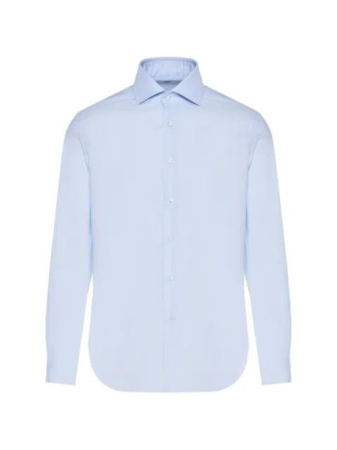 Barba spread-collar button-up shirt