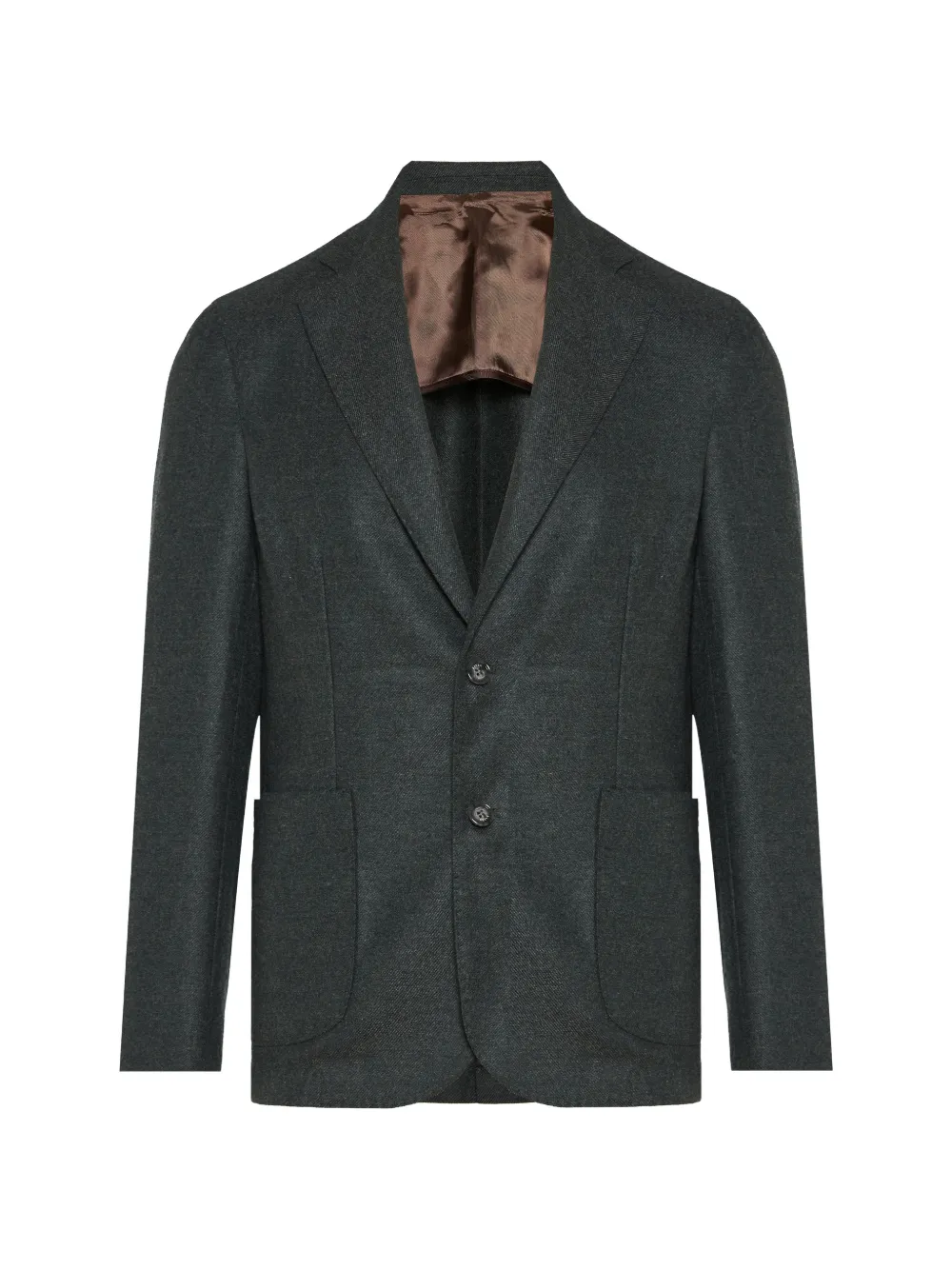 Barba single-breasted notched-lapel blazer - Verde