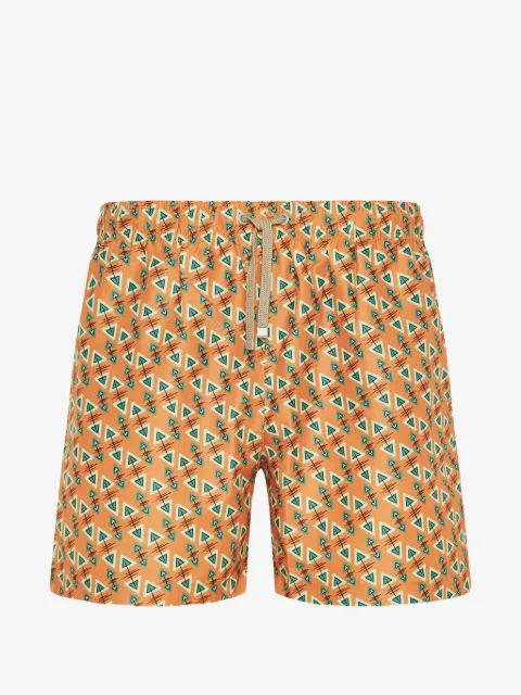 Benibeca Tripuri geometric-print swim shorts