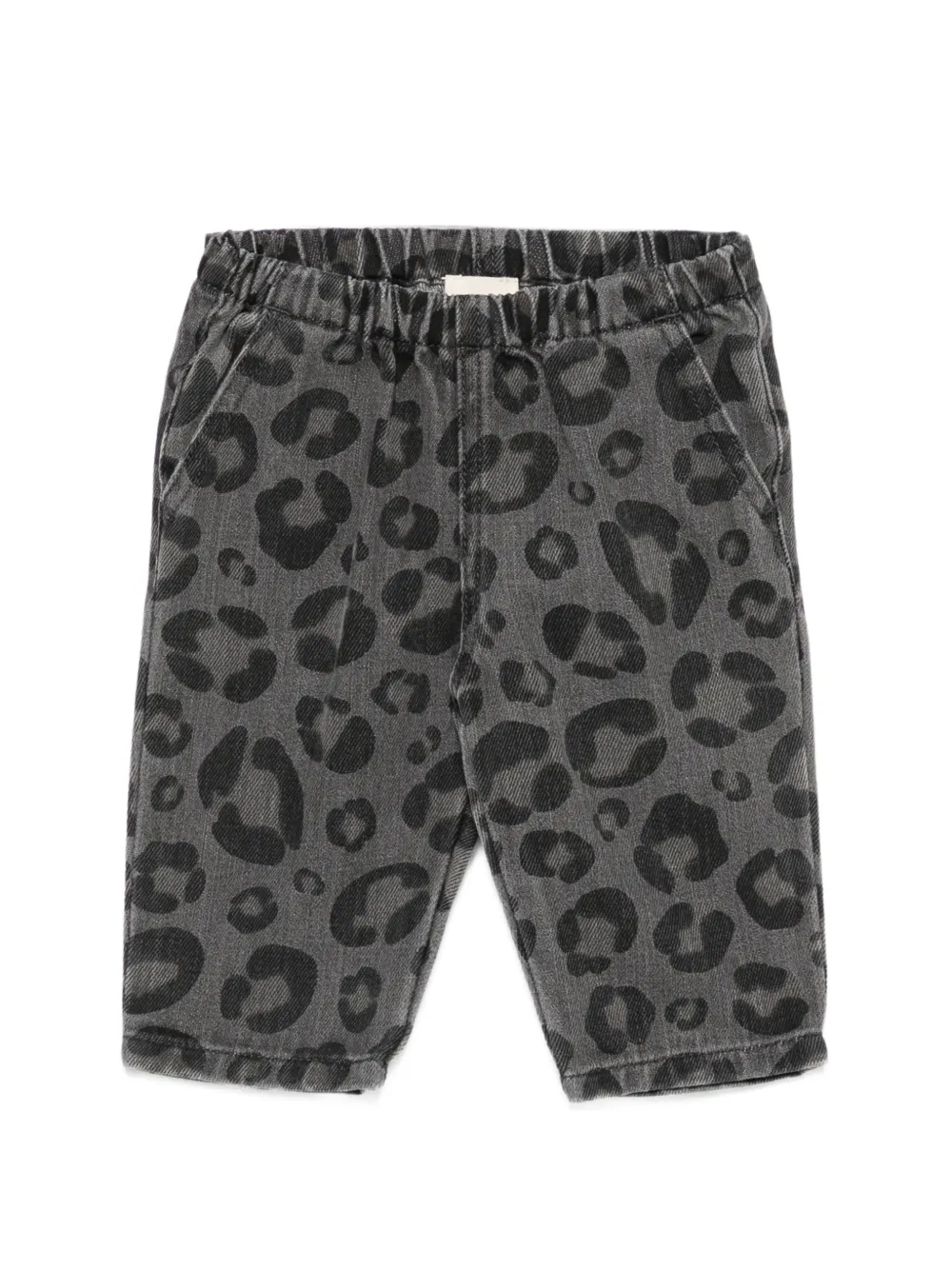Douuod Kids leopard-print trousers - Grigio