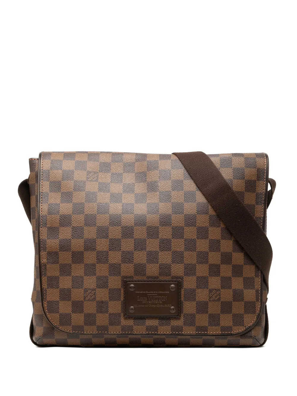 Louis Vuitton Pre-Owned 2010 Damier Ebene Brooklyn MM crossbody bag - Braun
