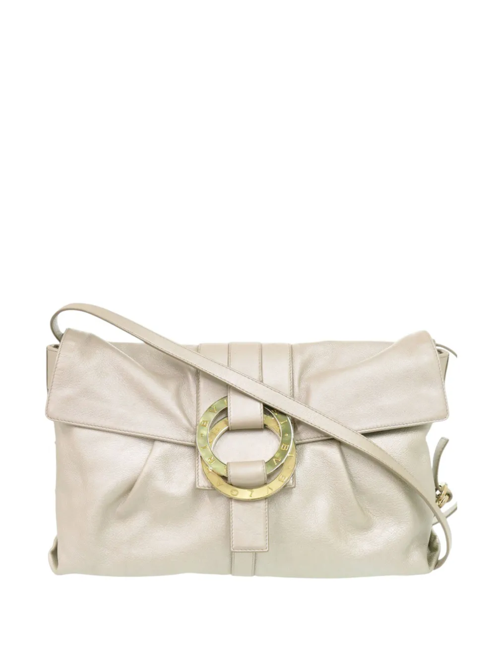 Bvlgari Pre-Owned 2010-2026 Metallic Calfskin Chandra Flap crossbody bag - Gold