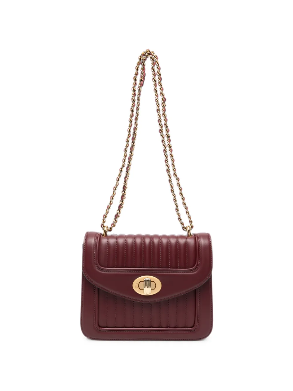 DELAGE Gesteppte Schultertasche - Rot