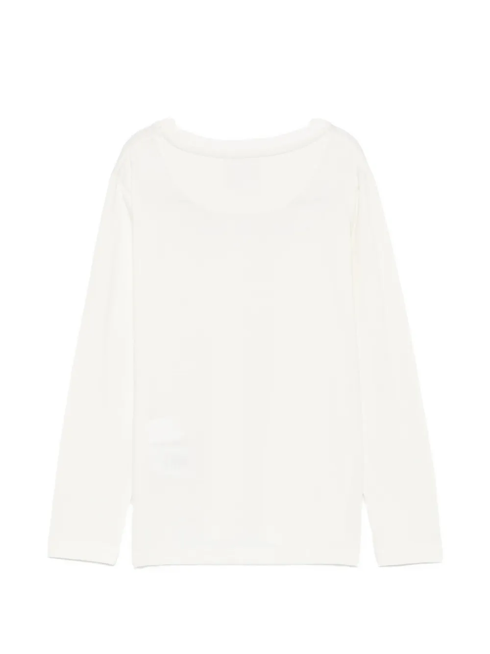 TRUSSARDI JUNIOR T-shirt met lange mouwen en logo-print Wit