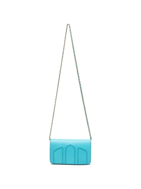 DELAGE grained leather cross body bag