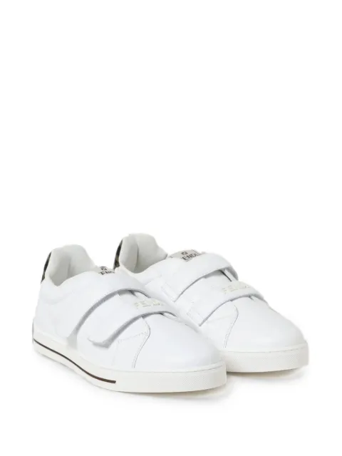 Fendi Kids tenis con cierre autoadherente