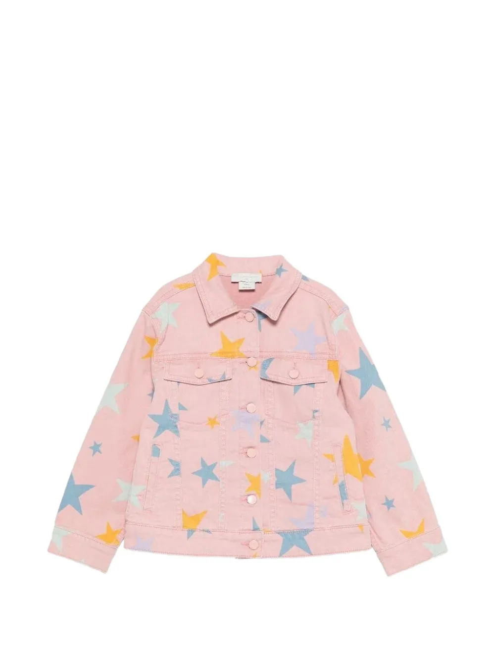 Stella McCartney Kids Giacca denim con stampa - Rosa