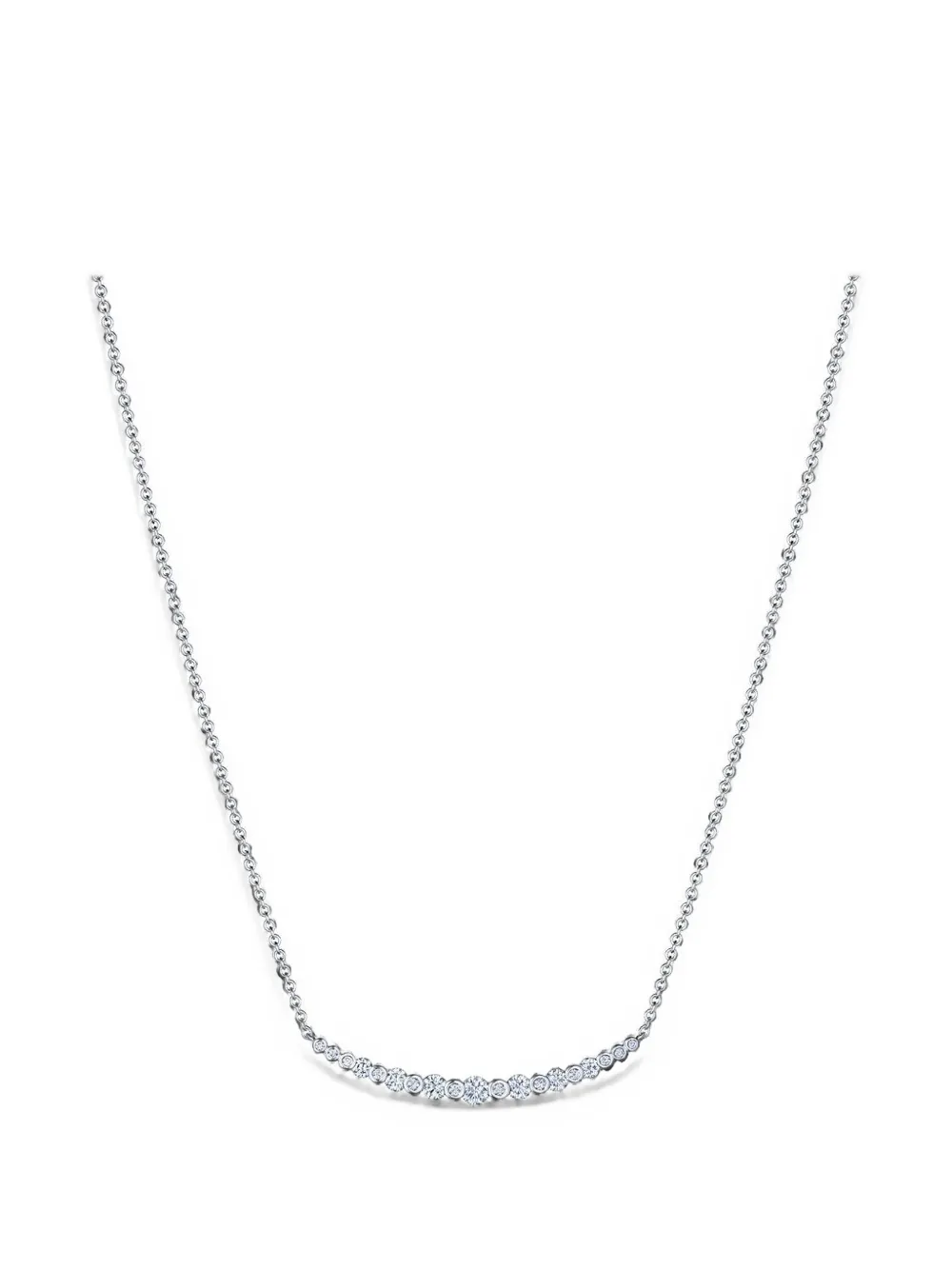 KWIAT Lyric curved bar diamond necklace - Silber