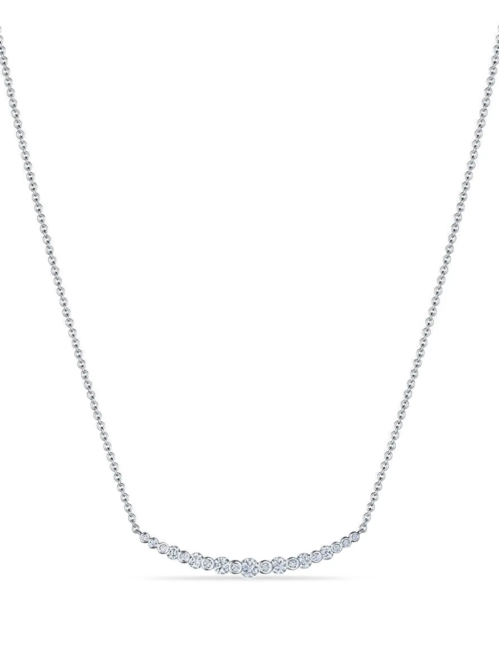 KWIAT Lyric curved bar diamond necklace