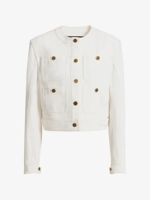 Balmain chaqueta vaquera con cuatro bolsillos