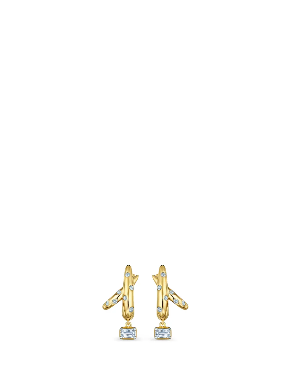 KWIAT Cobblestone Ashoka® diamond crossover earrings