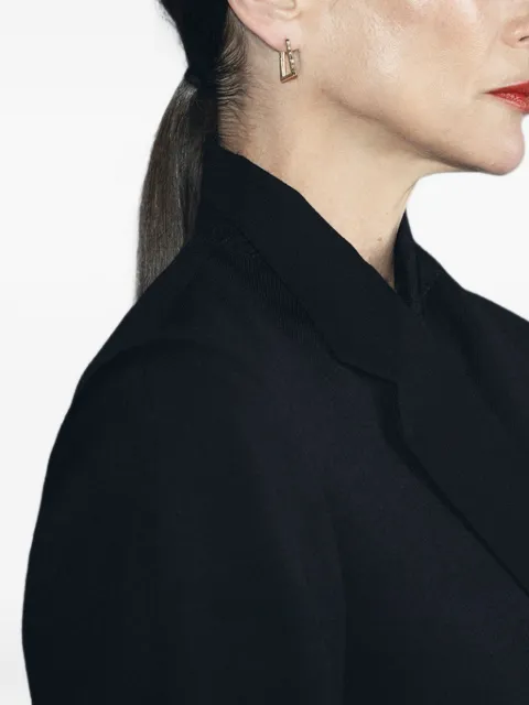 Azlee Forma diamond hoop earrings