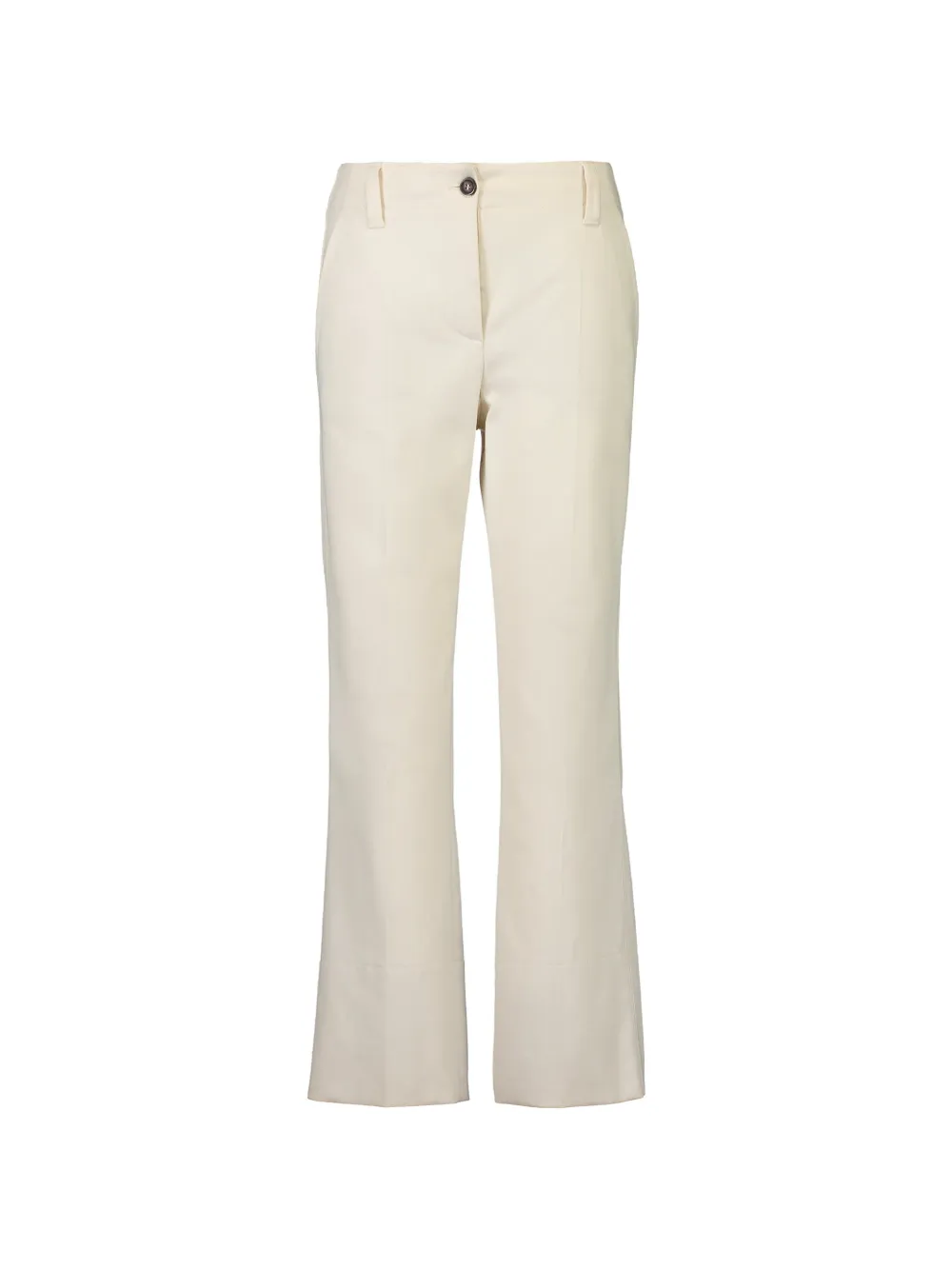 Brunello Cucinelli Kickflare Cigarette Trousers In Neutral