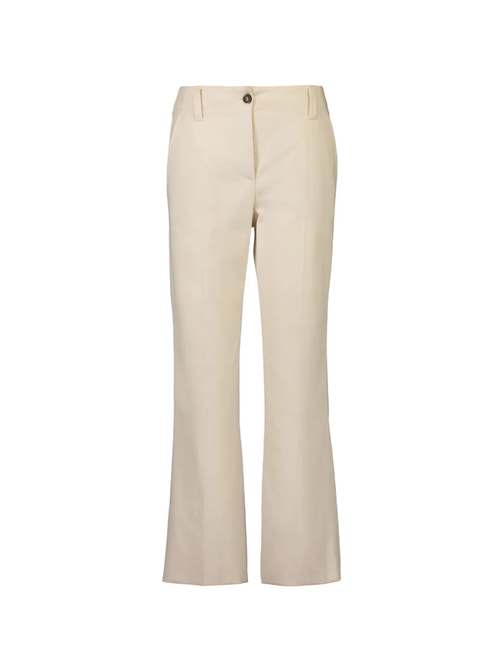Brunello Cucinelli kickflare cigarette trousers - White