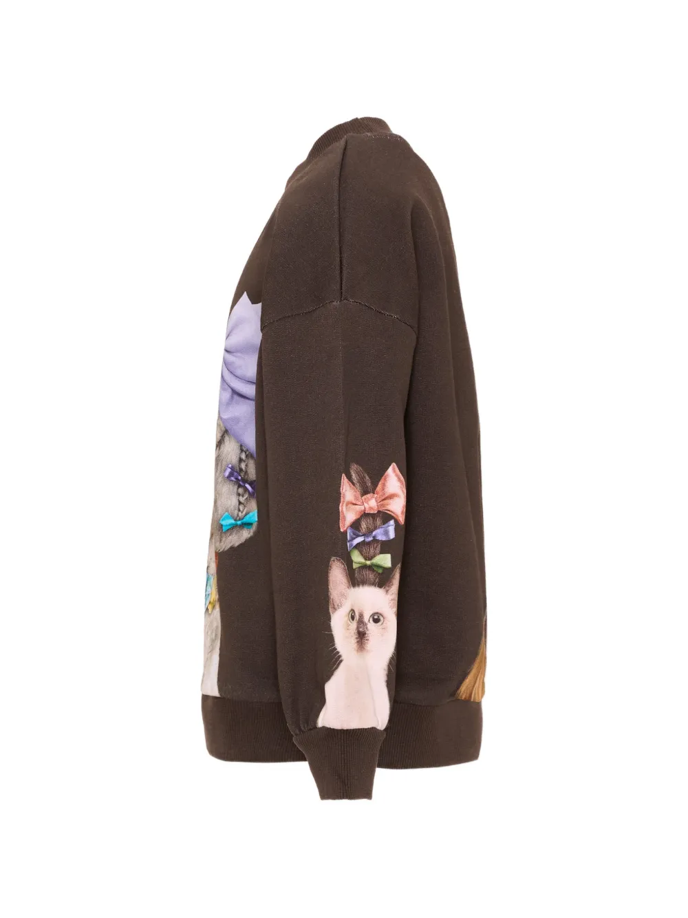 Molo Maxi trui met strik-detail en dieren-print Bruin