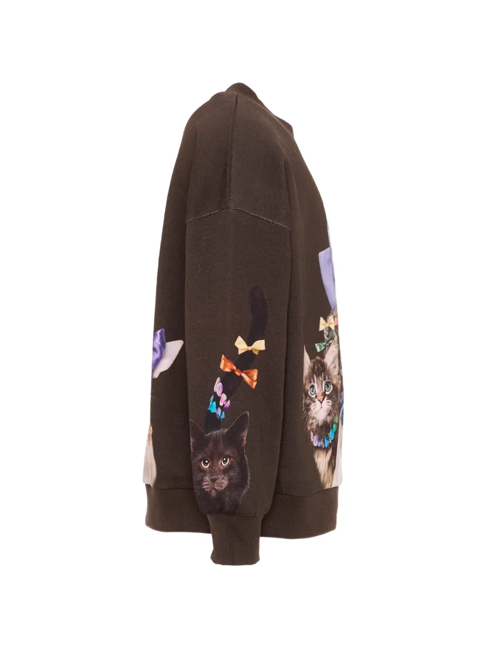 Molo Maxi trui met strik-detail en dieren-print Bruin