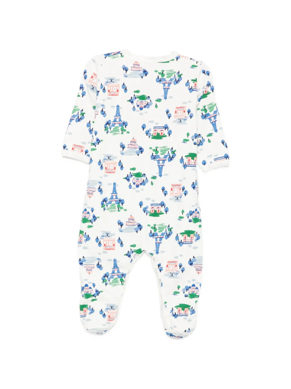 Petit Bateau graphic-print long-sleeve pajamas Wit