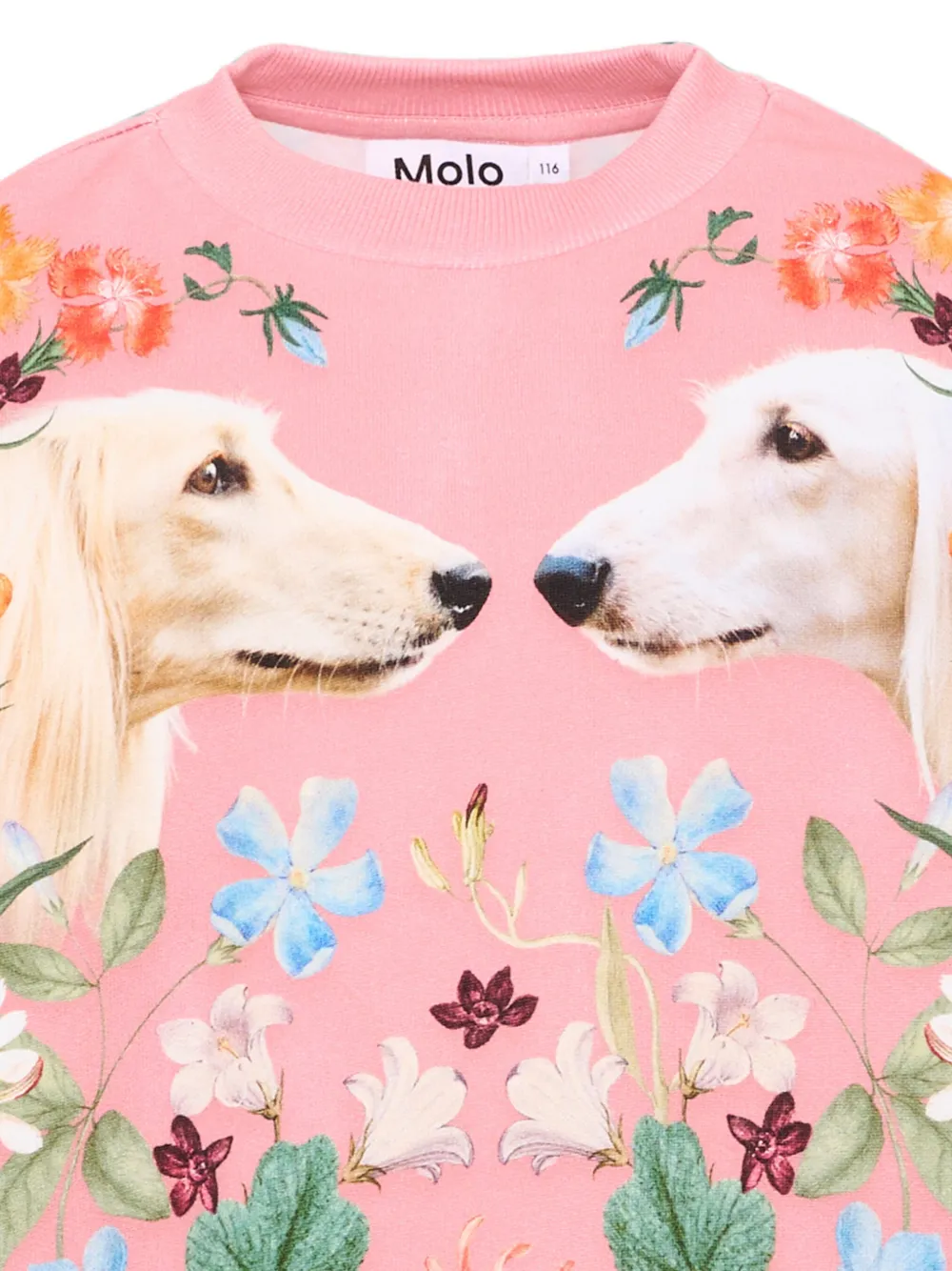 Molo Afghan Hounds trui met bloemen-print Roze