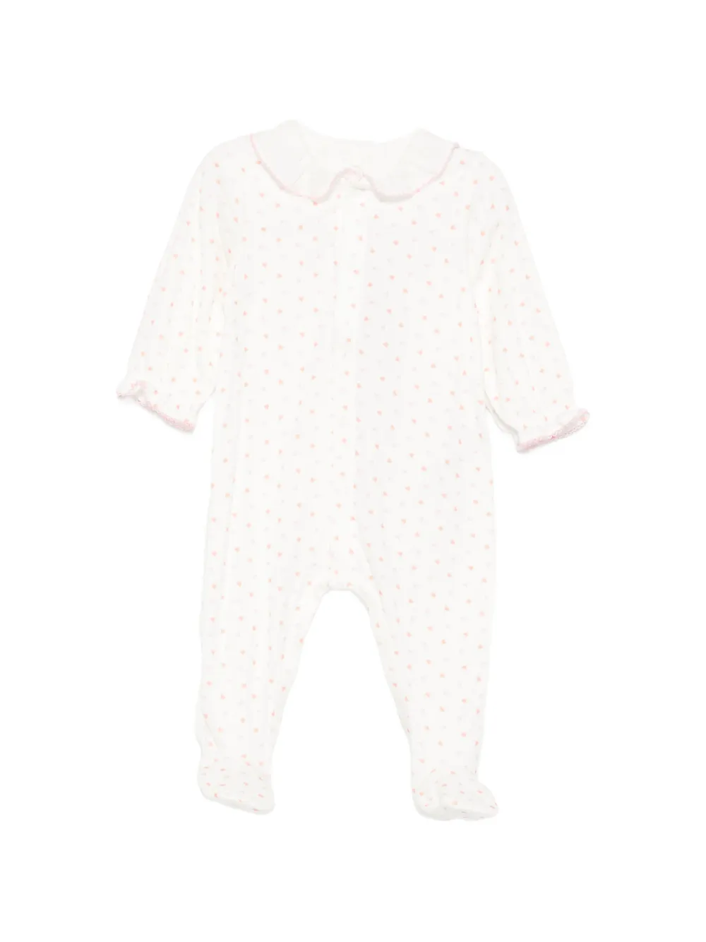 Petit Bateau Schlafanzug mit Herz-Print - Weiß
