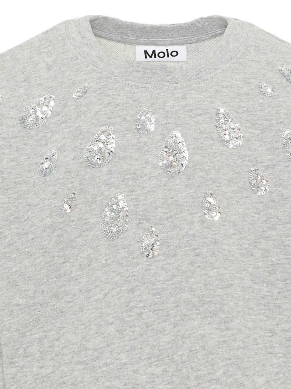 Molo Miki sweater verfraaid met pailletten Grijs