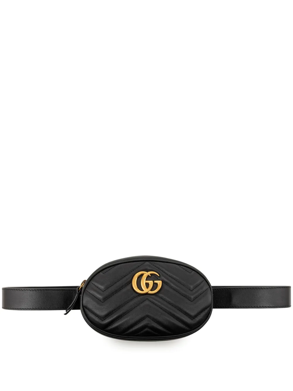 Gucci Pre-Owned Marsupio GG Marmont in pelle di vitello matelassé 2016-2026 - Nero
