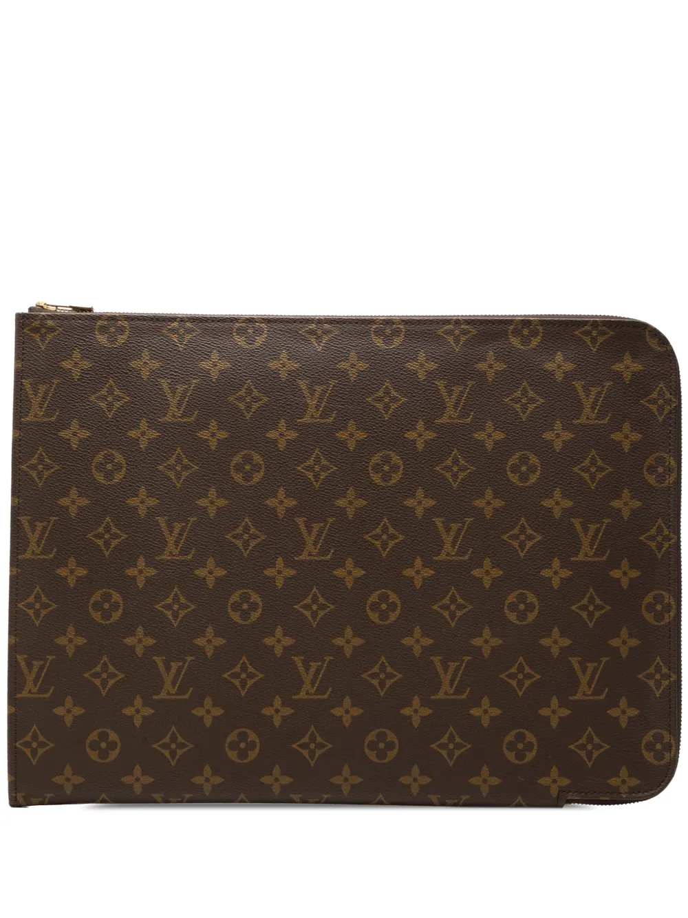 Louis Vuitton Pre-Owned 1991 Monogram Poche Documents Portfolio business bag - Braun