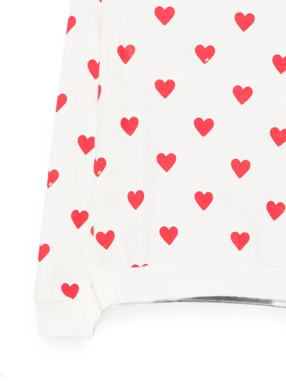 Petit Bateau Pyjama met hartprint Wit