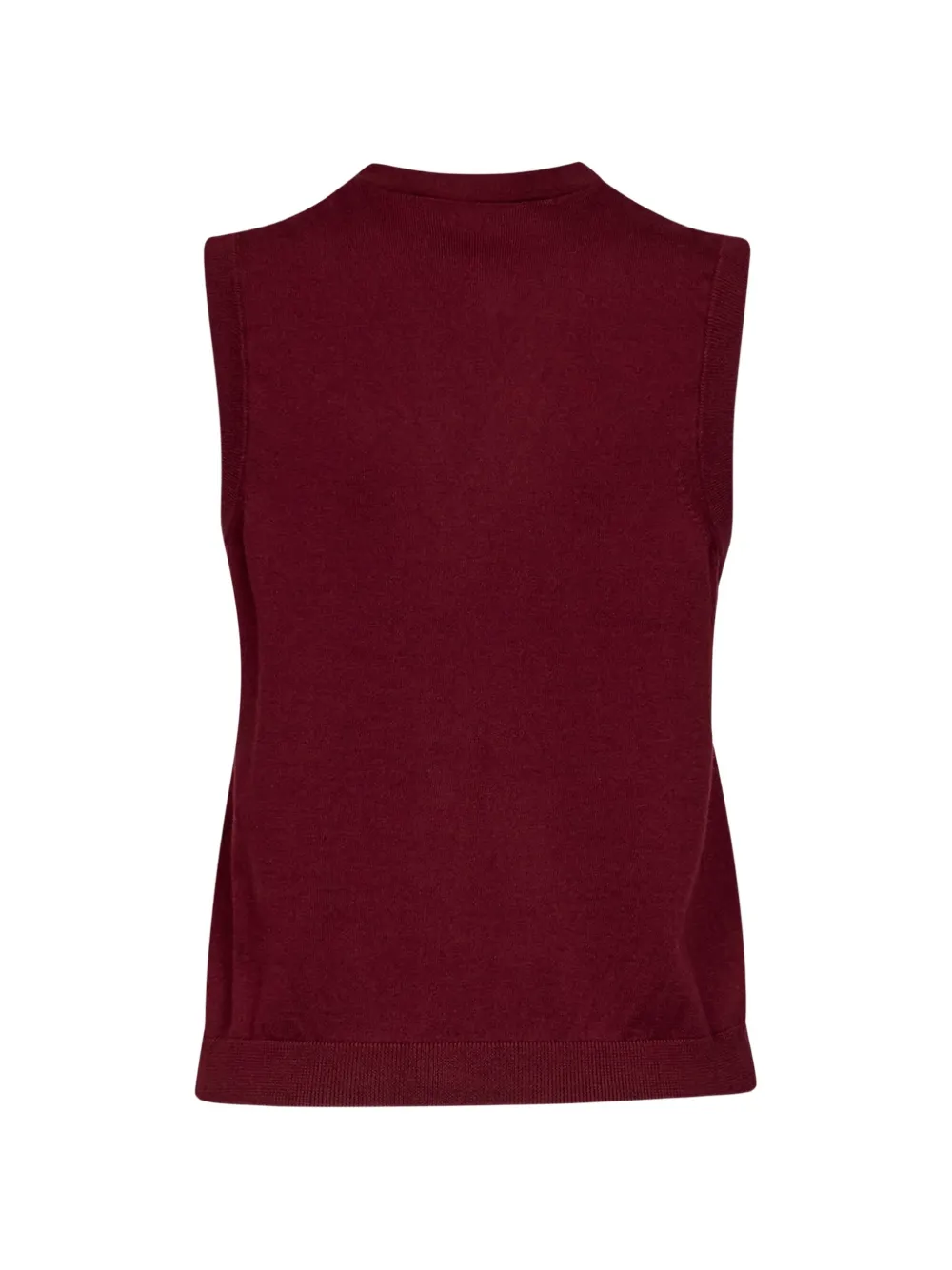 'S Max Mara Trui met V-hals en verfraaide knoop Rood