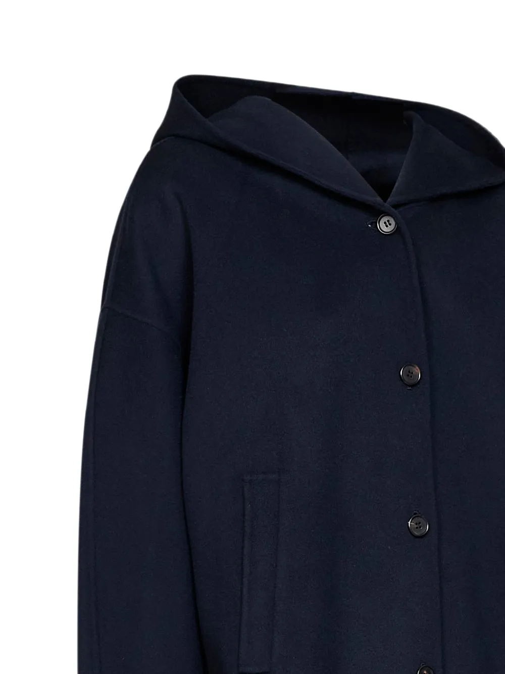 S Max Mara フーデッド コート | ブルー | FARFETCH JP