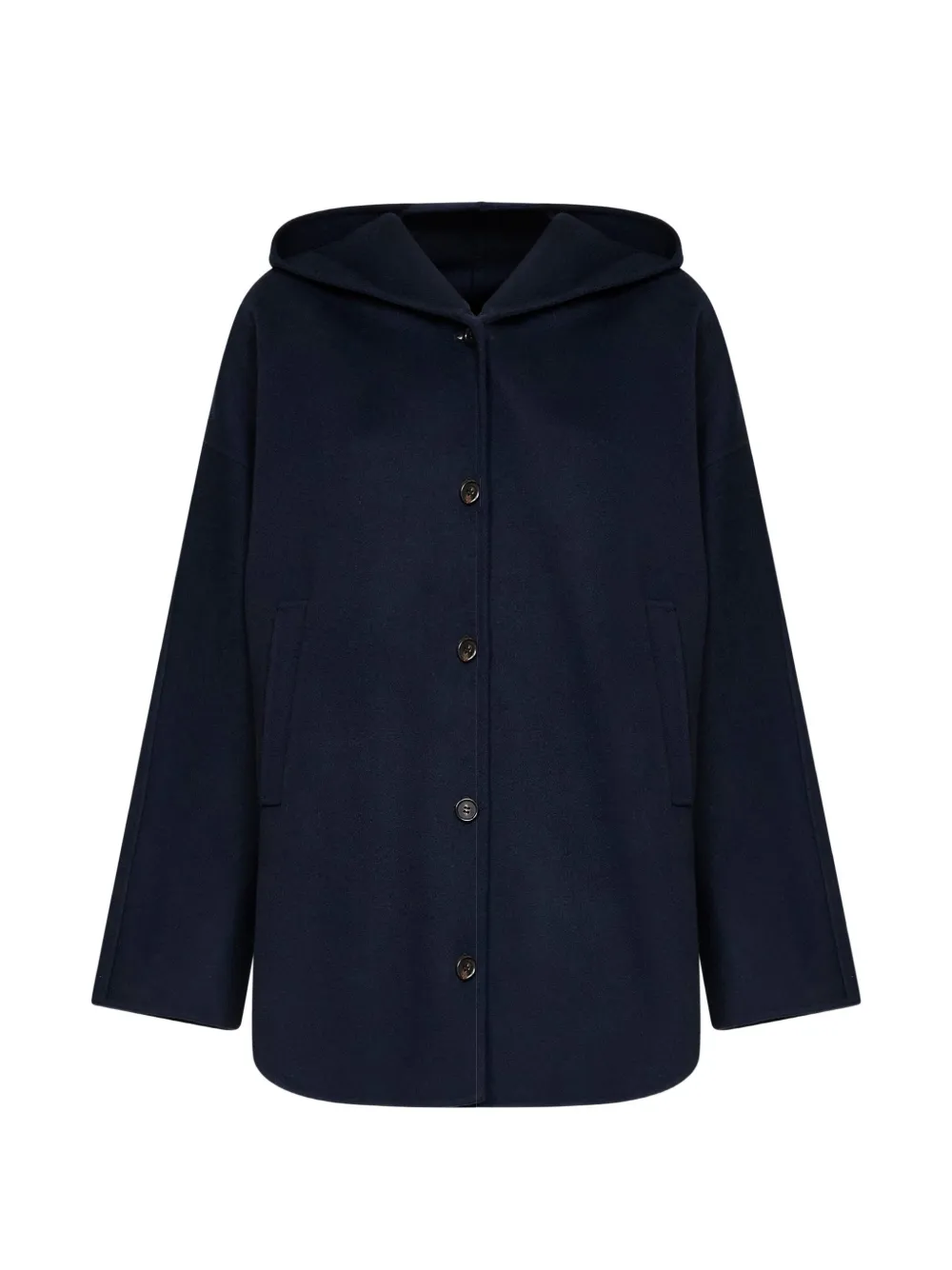 'S Max Mara hooded double-faced coat - Blue