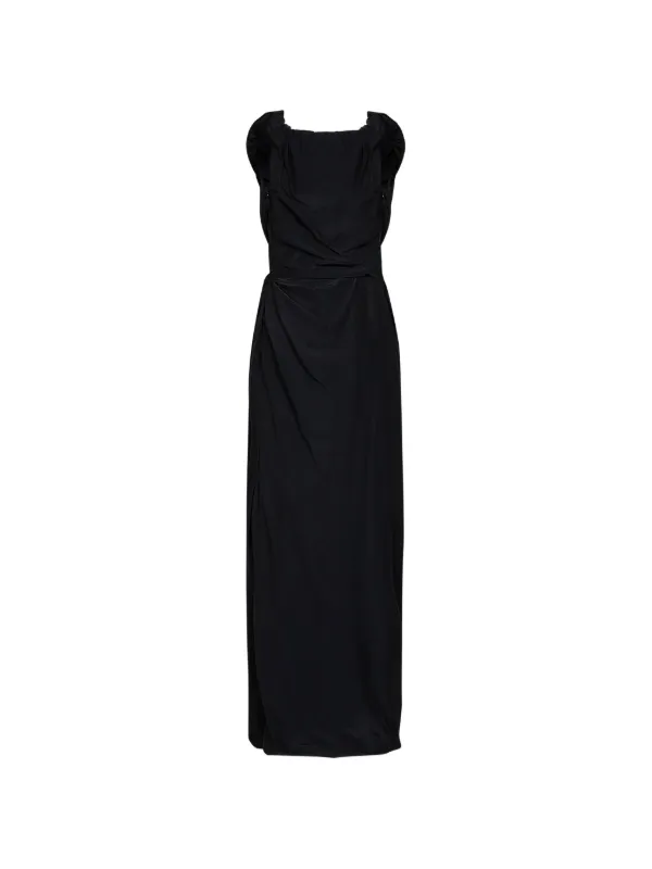 Vivienne Westwood | Black viscose and silk Ginnie Amber long dress | Women