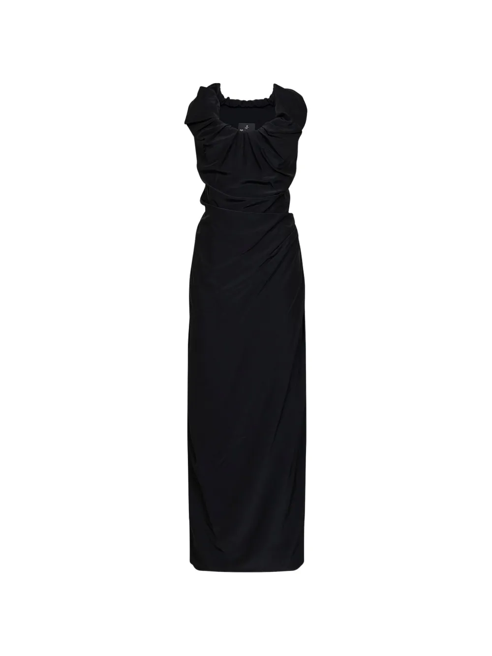 Vivienne Westwood draped asymmetric dress - Nero