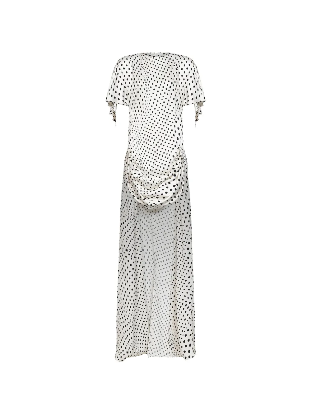 Stella McCartney polka-dot draped dress - Toni neutri