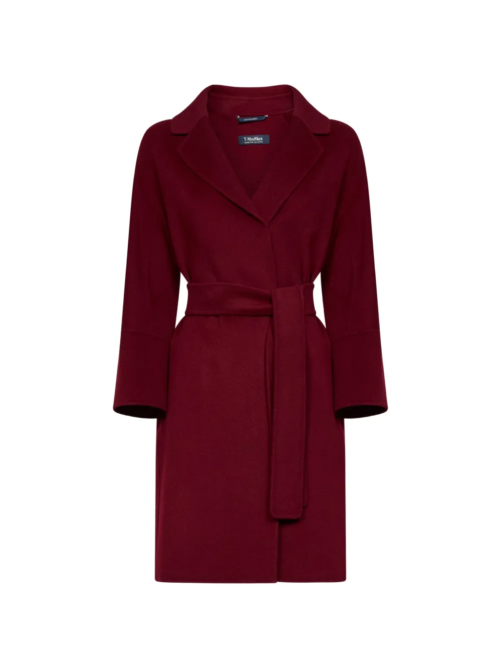 'S Max Mara belted wool coat - Red