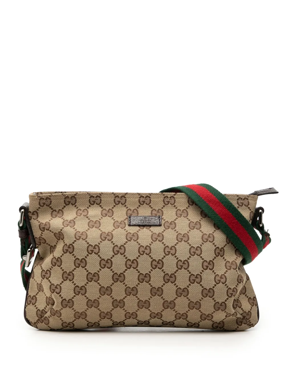 Gucci Pre-Owned 2000-2015 GG Canvas Web crossbody bag - Nude