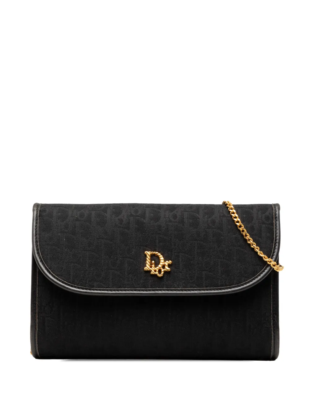 Christian Dior Pre-Owned 20th Century Diorissimo Trotter Canvas Chain crossbody bag - Black
