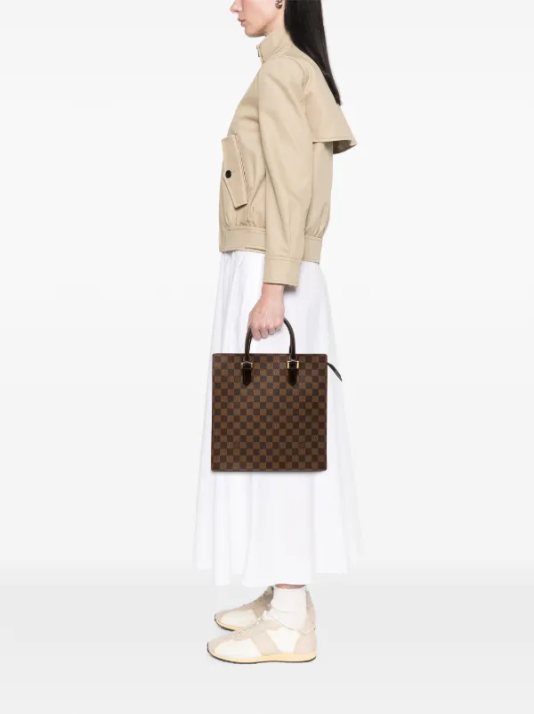 Louis Vuitton Pre-Owned 1997 Damier Ebene Venice Sac Plat Tote Bag
